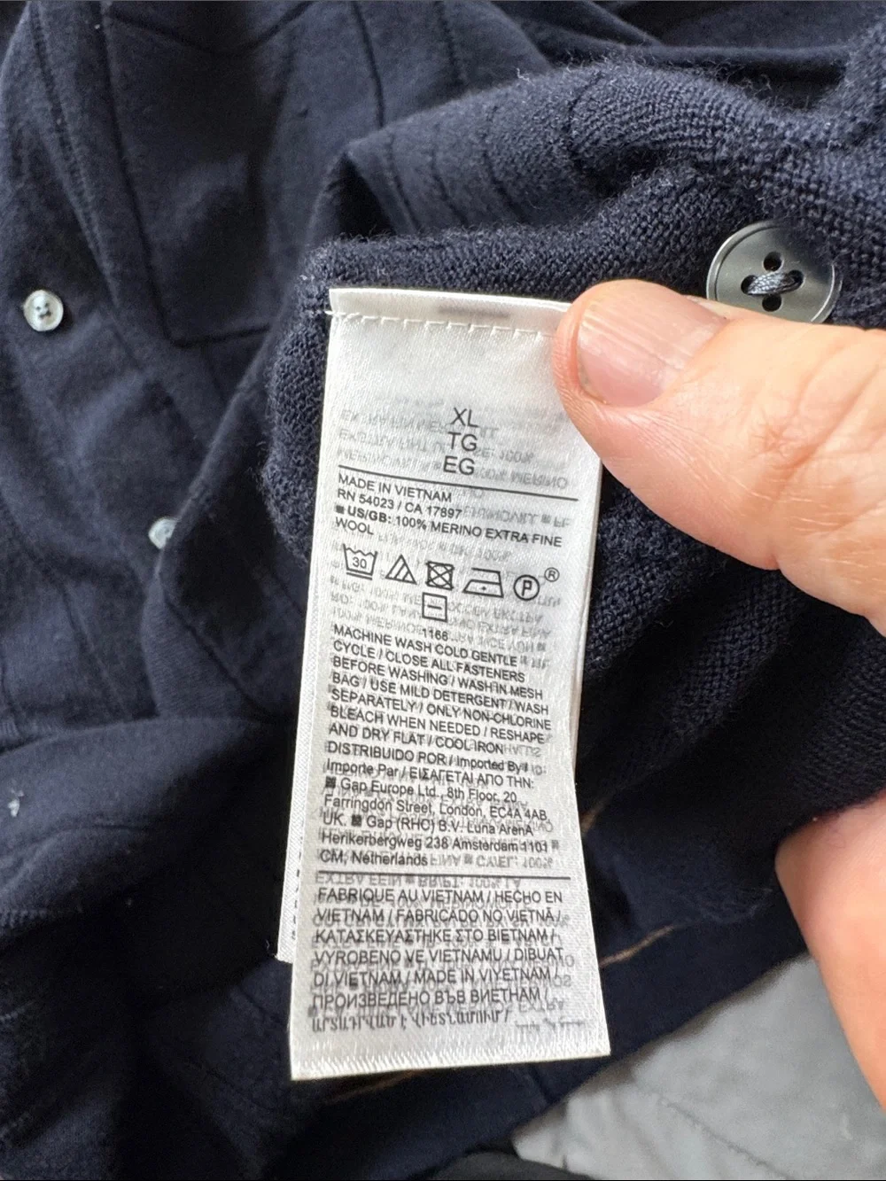 Banana Republic Navy Knit Button-Down Shirt